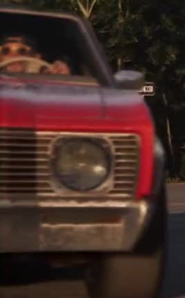 Red squarebody pickup in GTA 6