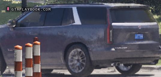 Full-size SUV with a crest badge in GTA 6
