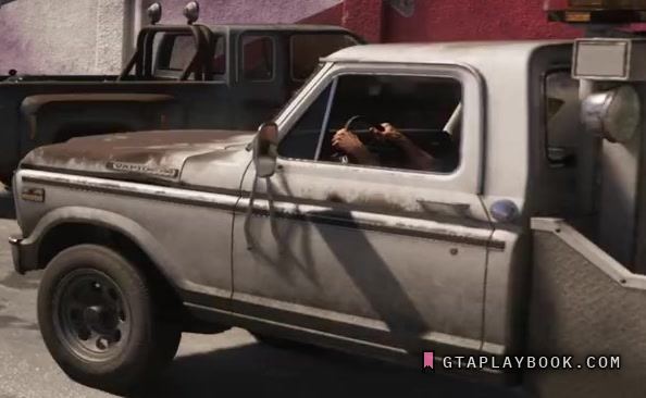 Beige squarebody pickup in GTA 6
