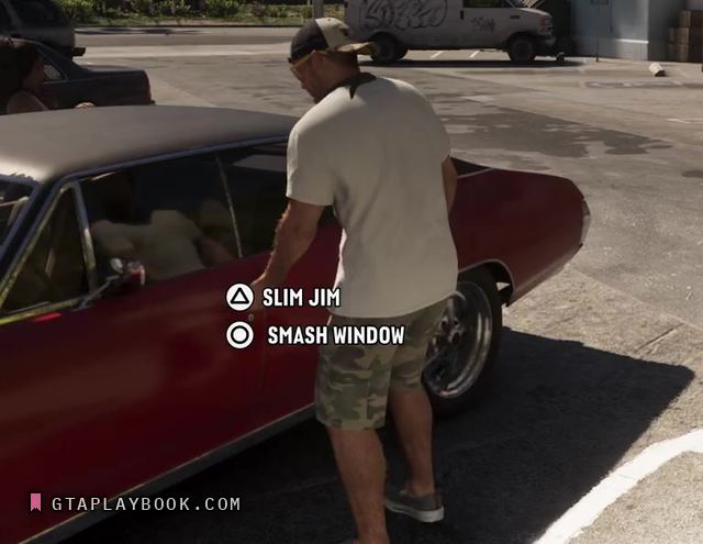 Stealing a car in GTA 6