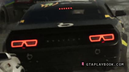 Black muscle race car in GTA 6
