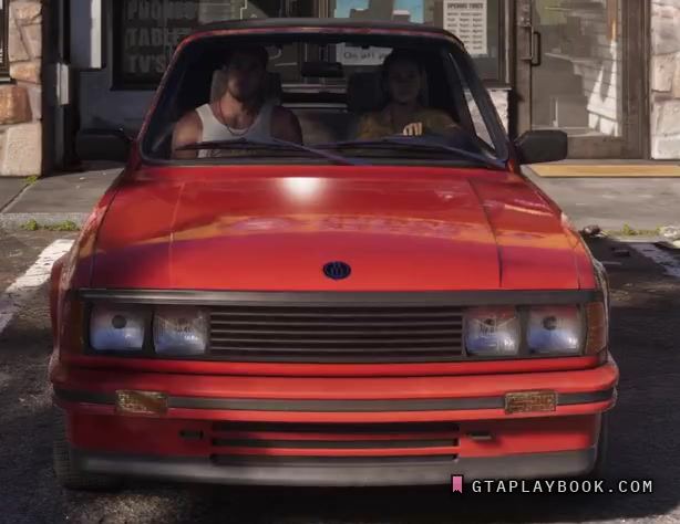 Red 80s sports coupe in GTA 6