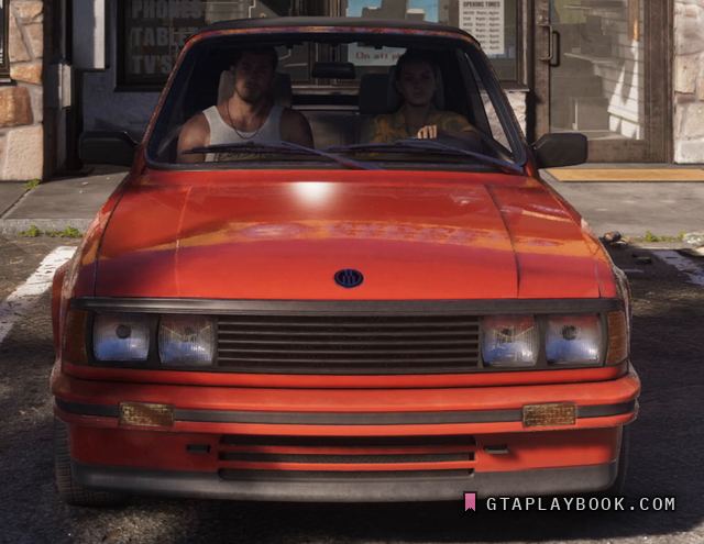 Red 80s sports coupe in GTA 6
