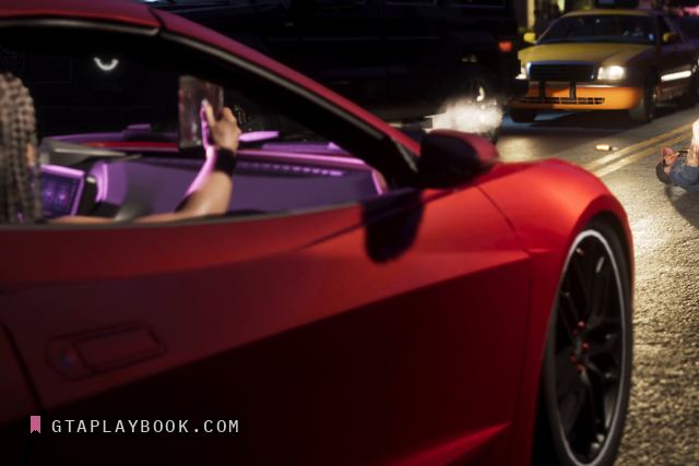 Red mid-engine supercar in GTA 6