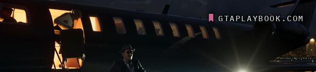 Business jet at night in GTA 6