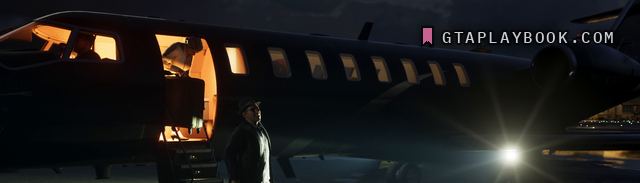Business jet at night in GTA 6