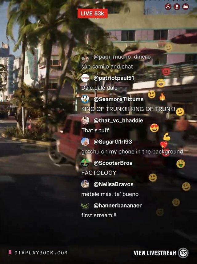 Livestreaming in GTA 6