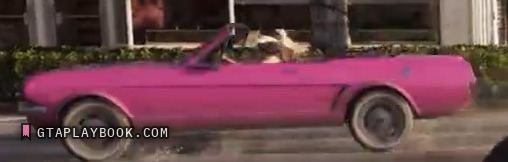 Pink classic convertible in GTA 6