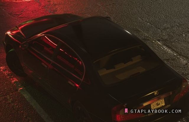 Black sport sedan in GTA 6