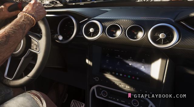 Modern coupe interior