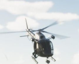 Police helicopter — side
