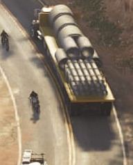 Truck with a pipe load in GTA 6