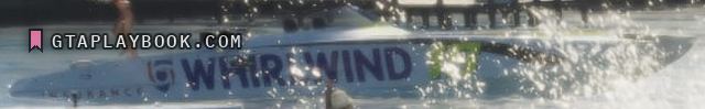 White offshore race boat with a canopy in GTA 6