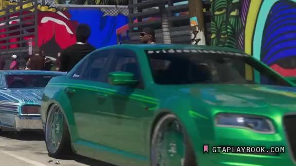 Green tuned sedan in GTA 6