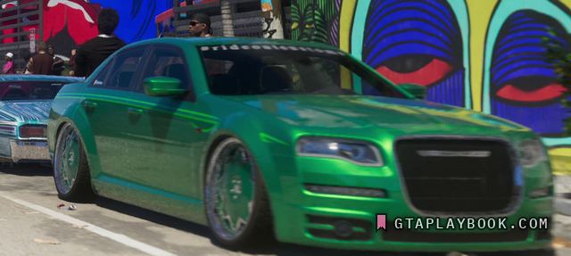 Green tuned sedan in GTA 6