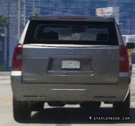 Full-size SUV with an oval tailgate badge in GTA 6