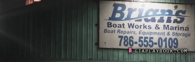 Brian’s Boat Works & Marina — NAAM BEVESTIGD: Brian's Boat Works & Marina, met telefoonnummer