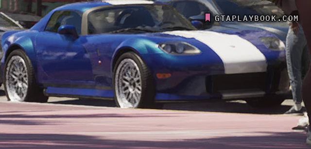 Blue sports car in GTA 6
