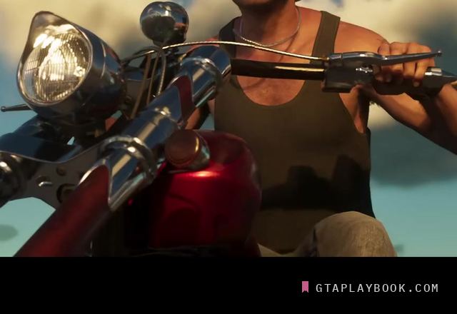 Red motorcycle