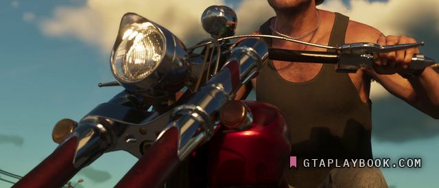 Red motorcycle in GTA 6